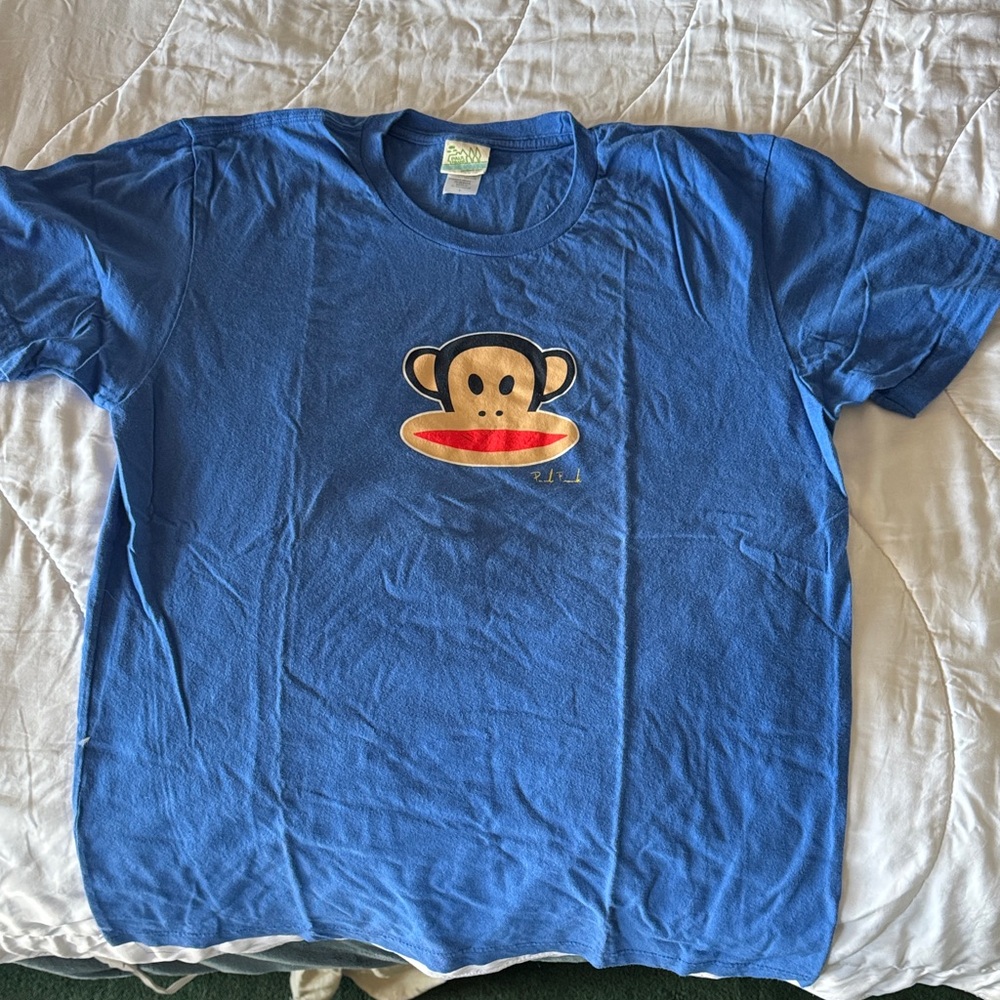 Paul Frank Blue Tee with Iconic Monkey Design - Picture 2 of 2